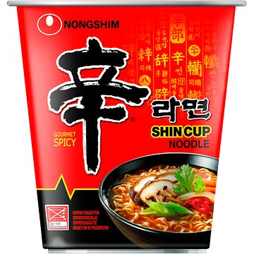 Foto van Nongshim gourmet spicy shin cup noodle 68g bij jumbo