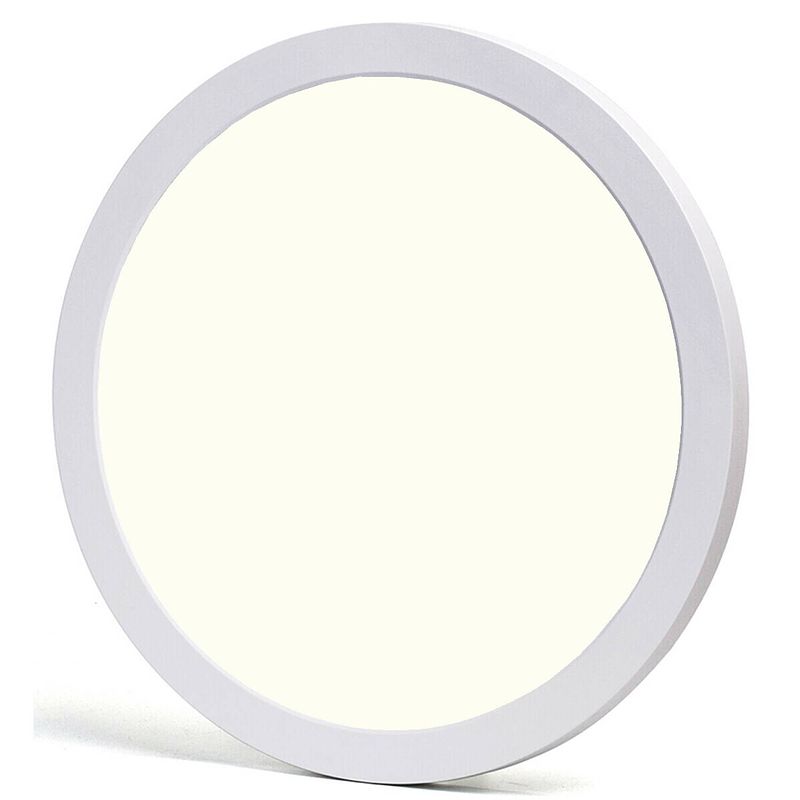 Foto van Led downlight pro - aigi foka - inbouw/opbouw - rond - 30w - natuurlijk wit 4000k - mat wit - kunststof