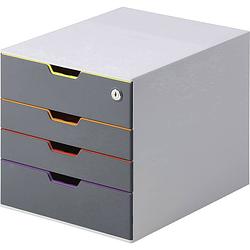 Foto van Durable varicolor safe 760627 ladebox grijs din a4, din c4, folio, letter aantal lades: 5