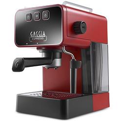 Foto van Gaggia espresso evolution espresso apparaat rood