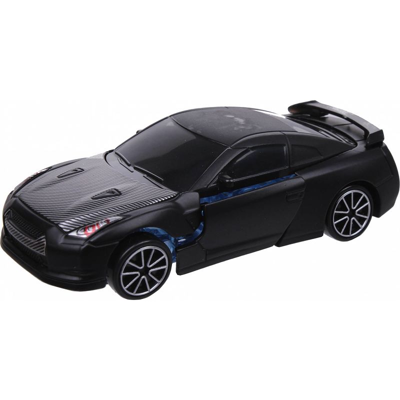 Foto van Luna transformer-auto robot sport 1:38 diecast zwart 3-delig