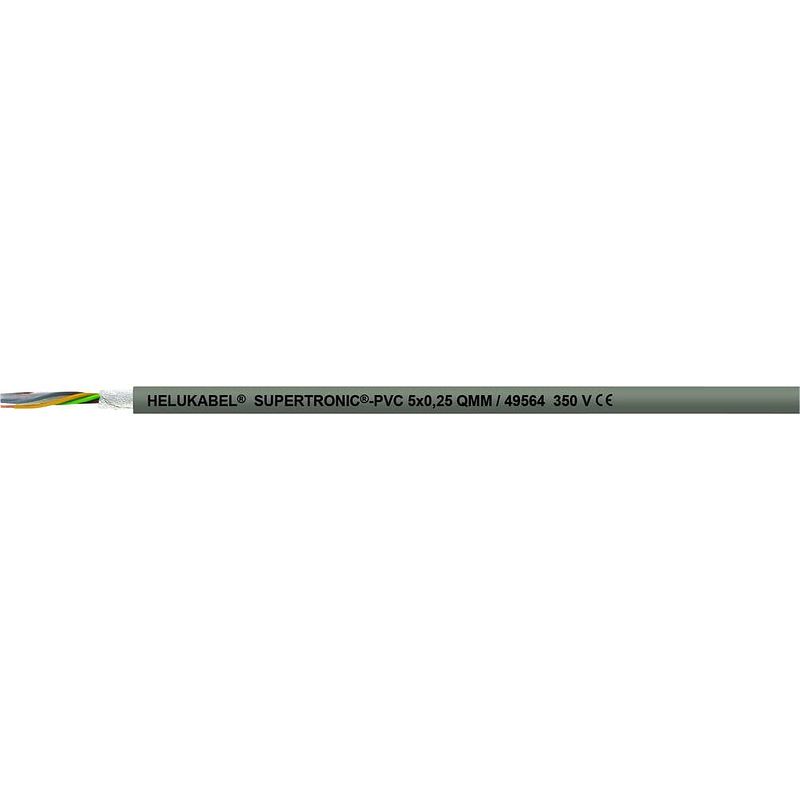 Foto van Helukabel 49582-500 geleiderkettingkabel s-tronic-pvc 25 x 0.34 mm² grijs 500 m