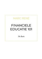 Foto van Financiele educatie 101 - marc rené - paperback (9789464801439)