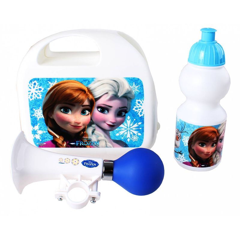 Foto van Disney kinderfietsset combo frozen meisjes wit 3-delig