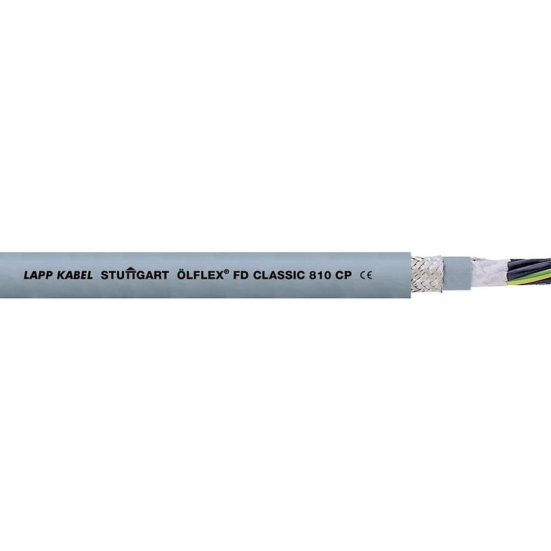 Foto van Lapp 26450-500 geleiderkettingkabel ölflex® classic fd 810 cp 3 g 1.50 mm² grijs 500 m