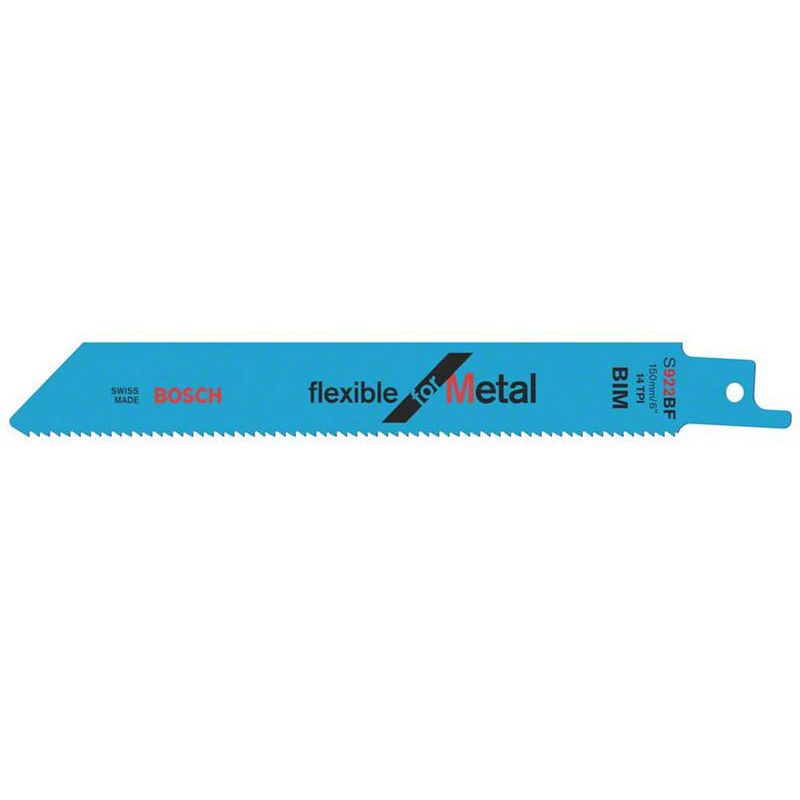 Foto van Bosch accessories 2608656014 reciprozaagblad s 922 ef, flexible for metal, verpakking van 5 stuks 5 stuk(s)