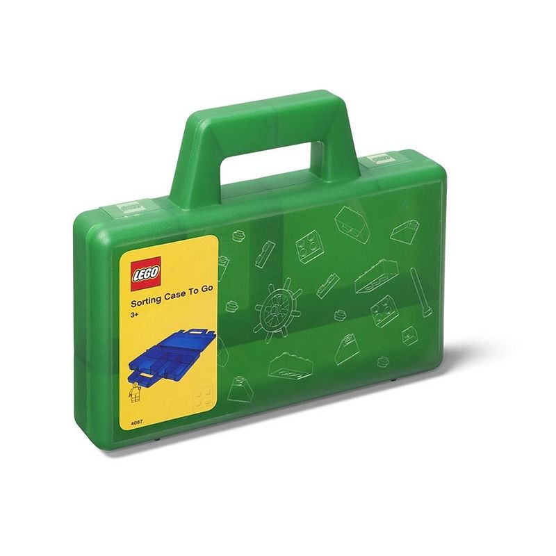 Foto van Lego - set van 4 - sorteerkoffer to go, groen - lego