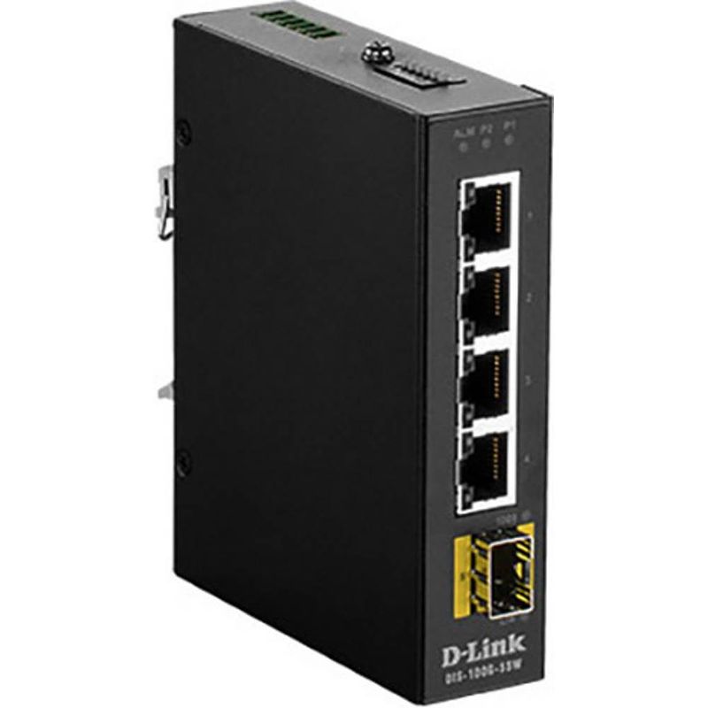 Foto van D-link dis-100g-5sw netwerk switch rj45/sfp 4 + 1 poorten