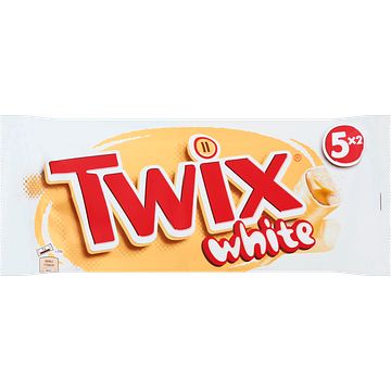 Foto van Twix white chocolade repen 5 x 2 stuks bij jumbo