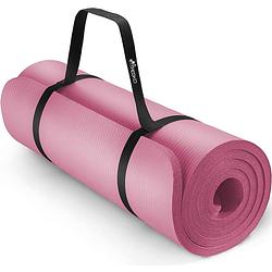 Foto van Tresko- yogamat roze, fitnessmat, sportmat, 185 x 60 x 1 cm