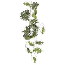 Foto van Mica decoration kunstplant slinger philodendron selloum - groen - 115 cm - kamerplant snoer - kunstplanten