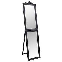 Foto van Vidaxl spiegel vrijstaand 45x180 cm zwart