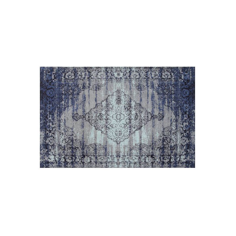 Foto van Brix - vloerkleed brix kelly indigo blue - 200x290x1 - katoen