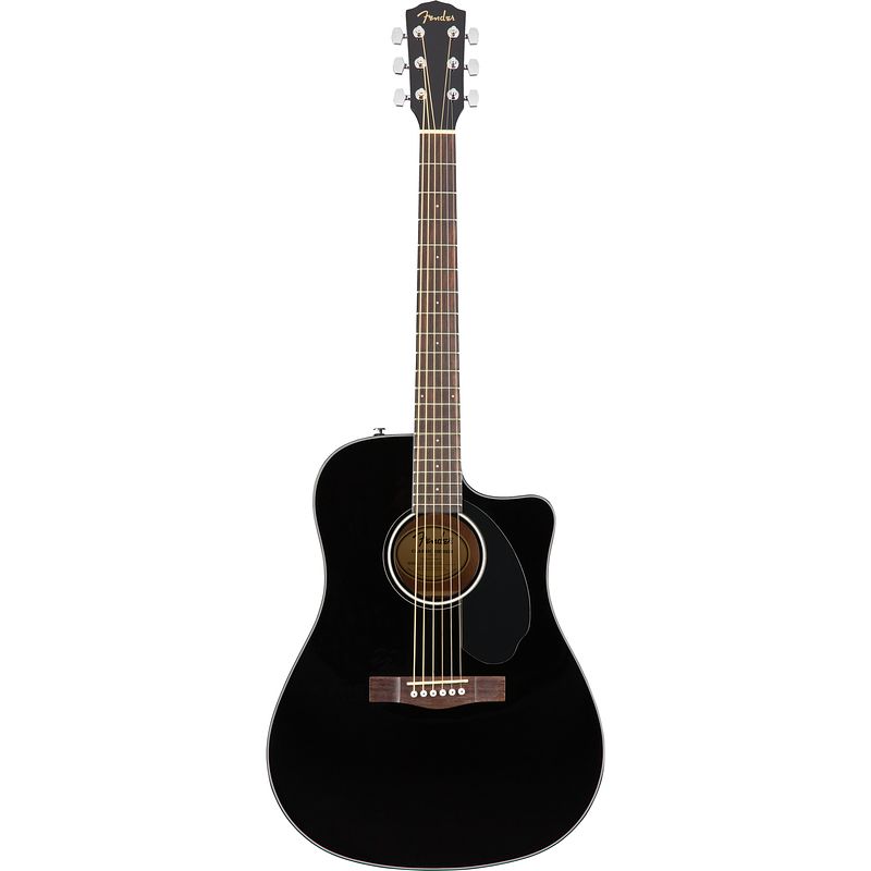 Foto van Fender classic design cd-60sce black elektrisch-akoestische westerngitaar