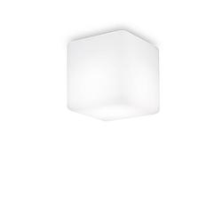 Foto van Ideal lux - luna - plafondlamp - metaal - g9 - wit