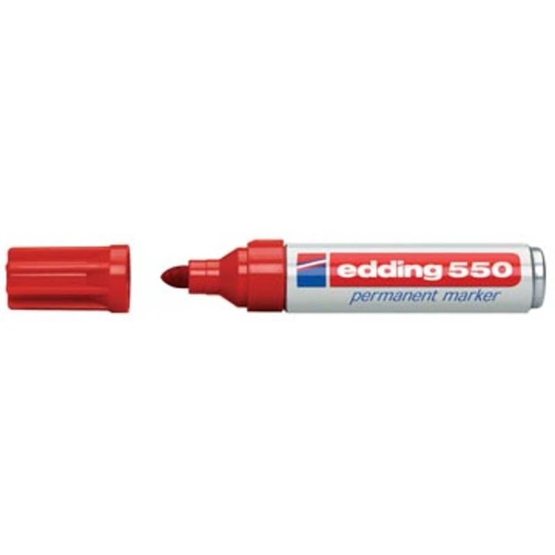 Foto van Edding permanente marker e-550 rood