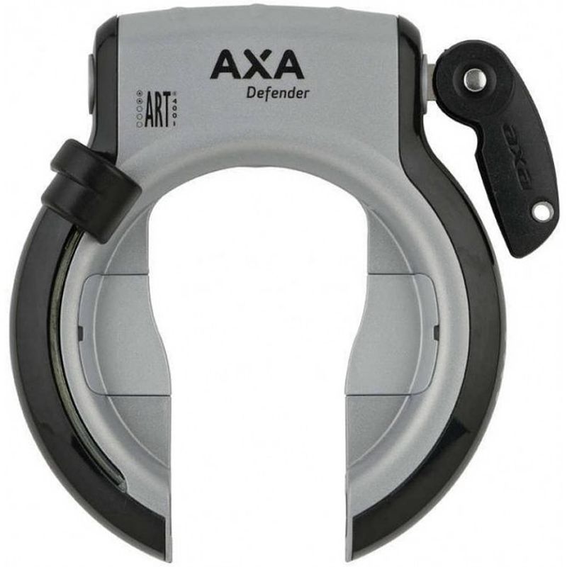 Foto van Axa ringlot defender klapsleutel zwart/zilver