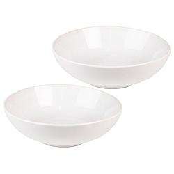 Foto van Haes deco - set van 2 soepkommen / mueslischalen - ø 18x5 cm / 500 ml - beige - keramiek - modern elegancy