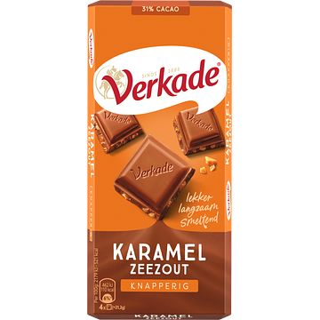 Foto van Verkade karamel zeezout knapperig 111g bij jumbo