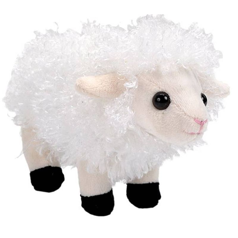 Foto van Wild republic knuffelschaap junior 15 cm pluche wit