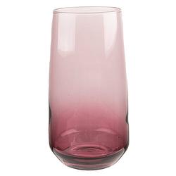 Foto van Clayre & eef waterglas 430 ml paars glas drinkbeker drinkglas paars drinkbeker drinkglas