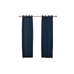 Foto van Larson - velvet gordijnen - 2.8m x 2.5m - ringen - blauw