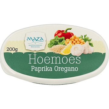 Foto van Maza hoemoes paprika oregano 200g bij jumbo