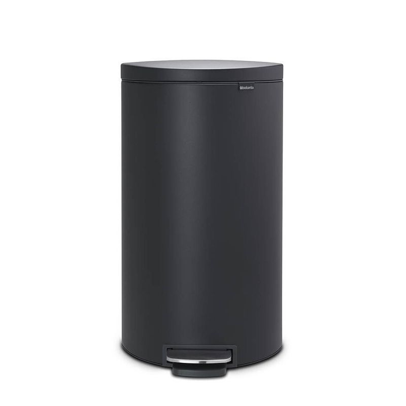 Foto van Brabantia flatback+ pedaalemmer 30 liter met kunststof binnenemmer - mineral infinite grey