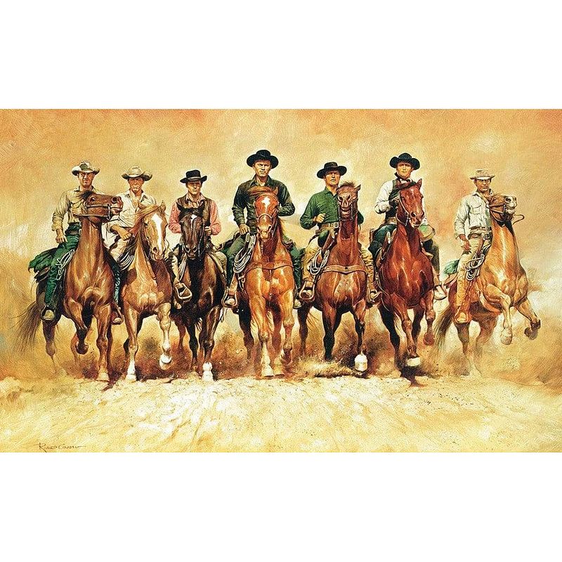 Foto van Renato casaro - the magnificent seven kunstdruk 138x85cm