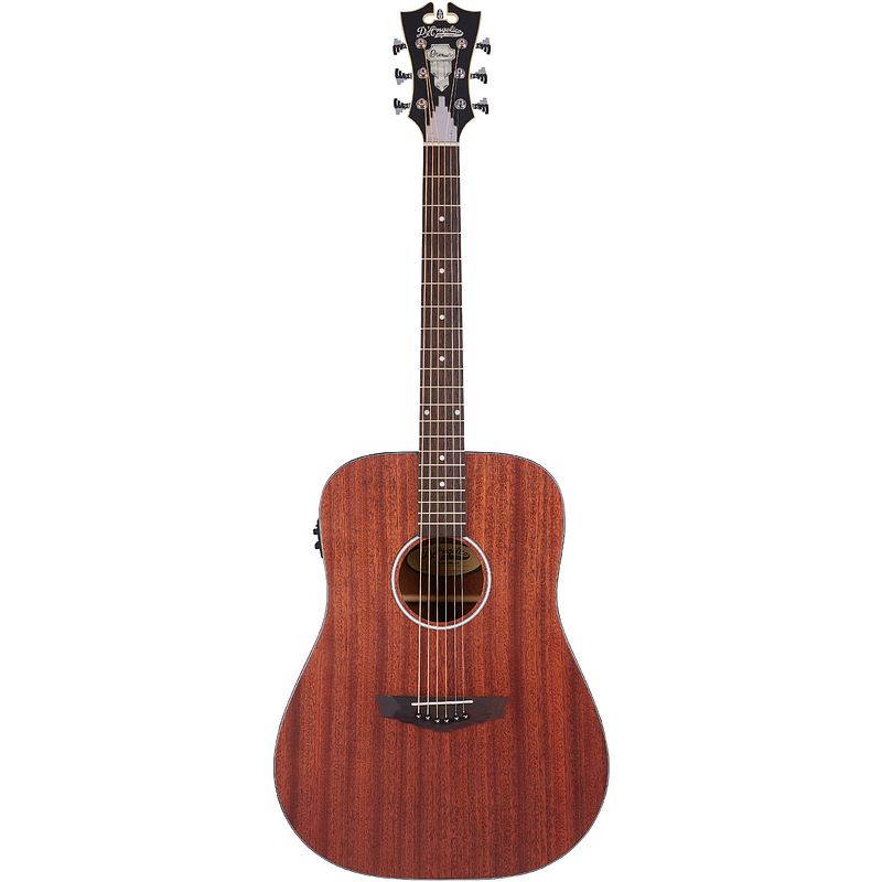 Foto van D'sangelico premier lexington ls natural mahogany elektrisch-akoestische westerngitaar