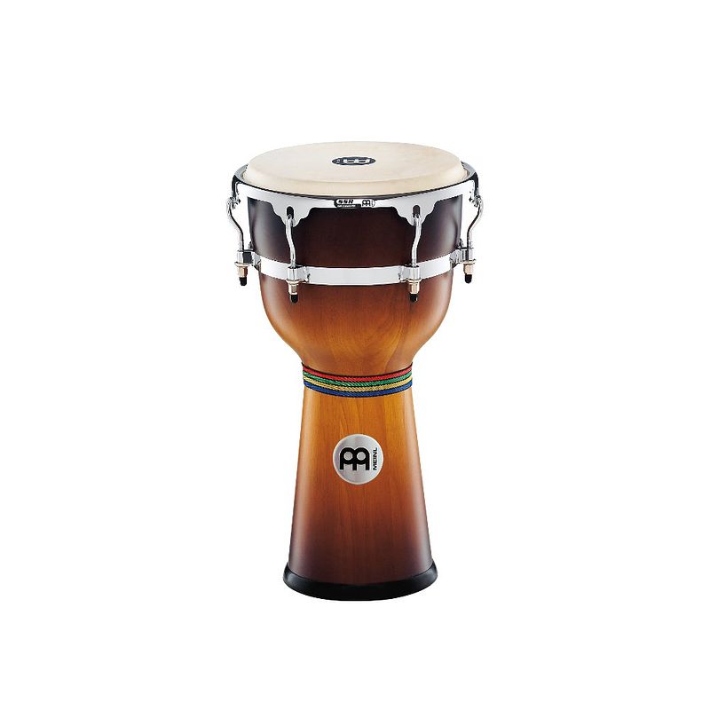 Foto van Meinl djw3gab-m floatune 12 inch djembe gold amber burst