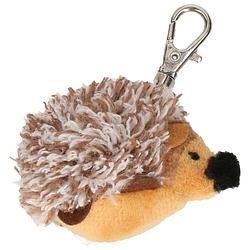 Foto van Pluche sleutelhanger mini egel knuffel 5 cm - knuffel sleutelhangers