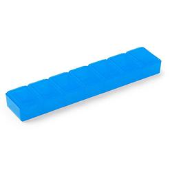 Foto van 1x medicijnen doos/pillendoos 7 daags blauw 15 cm - pillendoosjes