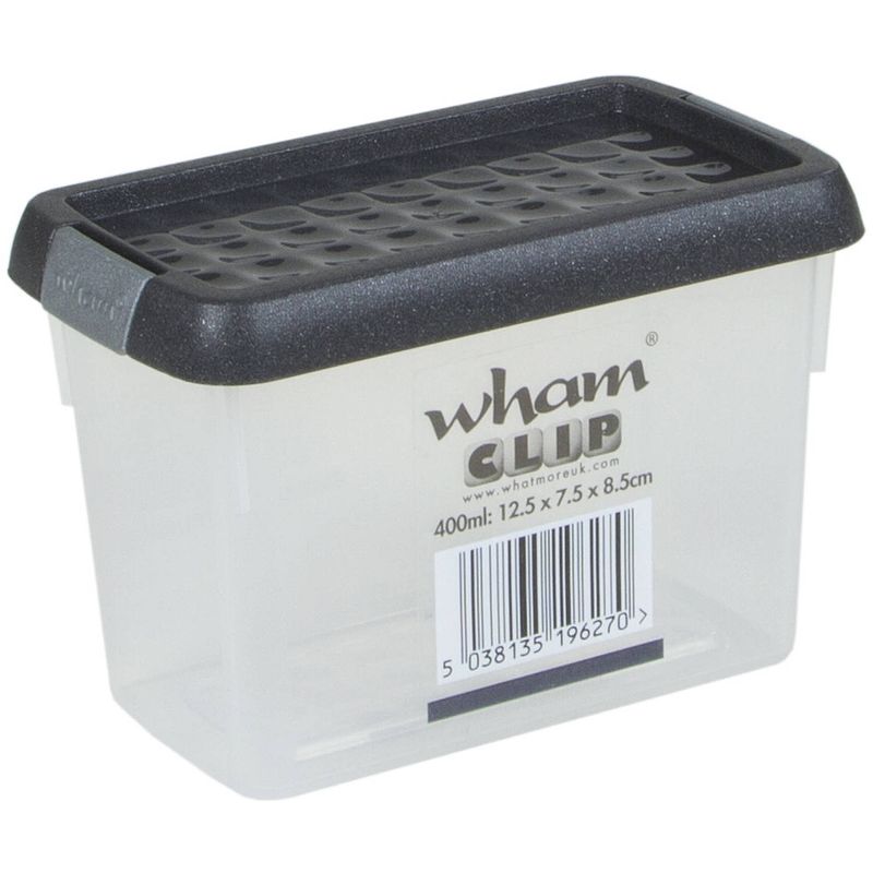 Foto van Wham opbergbox wham 400 ml transparant/grijs