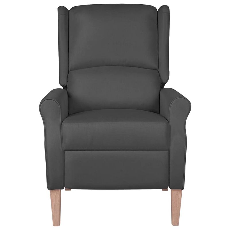 Foto van The living store fauteuil verstelbaar stof donkergrijs - fauteuil