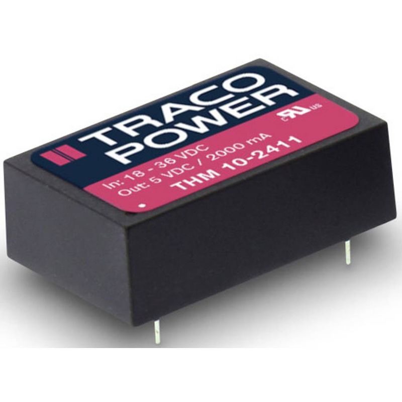 Foto van Tracopower thm 10 dc/dc-converter, print 416 ma 10 w aantal uitgangen: 1 x