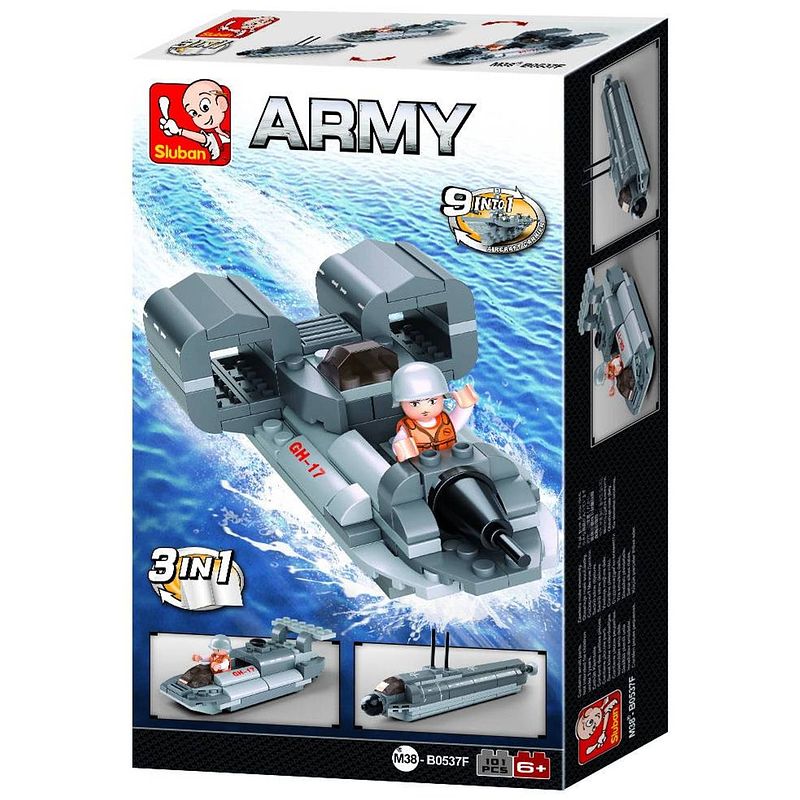 Foto van Sluban army: jetboot 3-in-1 (m38-b0537f)