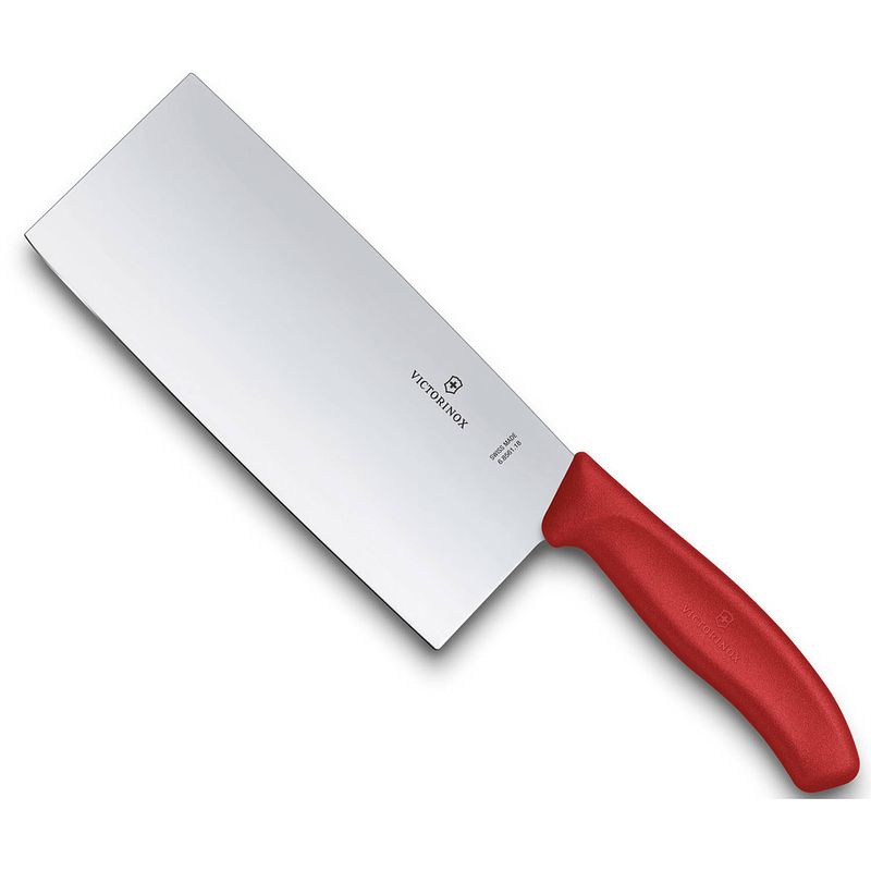 Foto van Victorinox swissclassic chinees koksmes - 18cm - rood