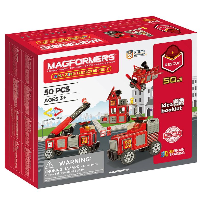 Foto van Magformers amazing rescue set 50-delig