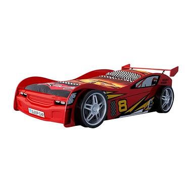 Foto van Vipack autobed night racer - rood - 68,5x111x241,5 cm - leen bakker