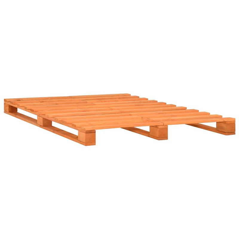 Foto van The living store pallet bedframe - massief grenenhout - 200 x 140 x 14 cm