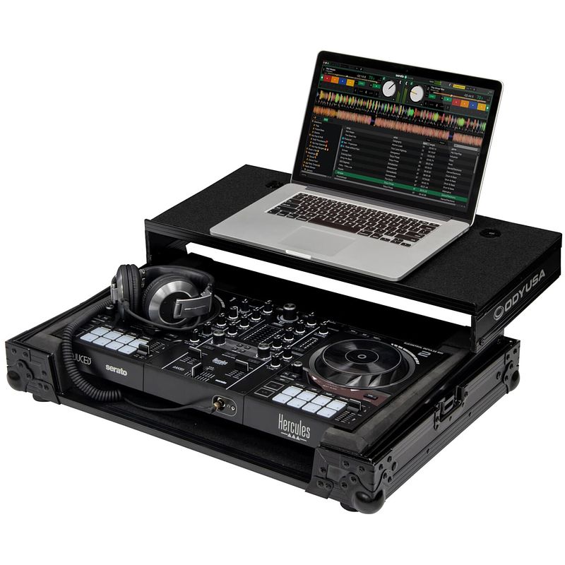 Foto van Odyssey fzgsinpulse500bl glide style flightcase voor hercules dj inpulse 500