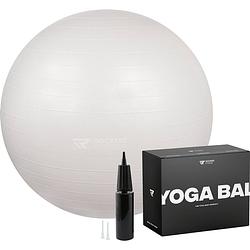 Foto van Rockerz fitness® - yoga bal inclusief pomp - pilates bal - fitness bal - zwangerschapsbal - 65 cm - kleur: parelmoer