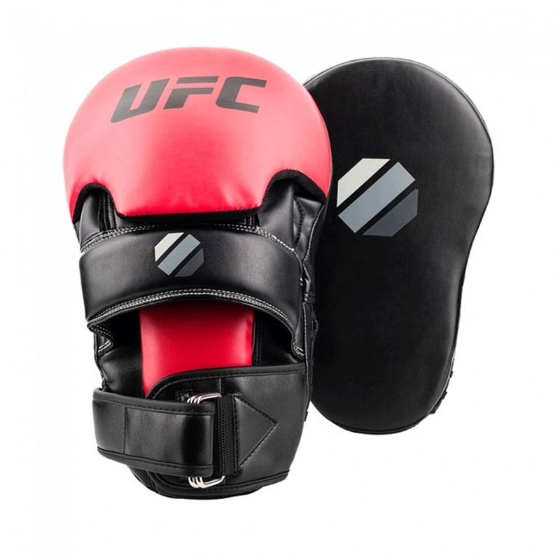 Foto van Ufc stootkussens contender long curved focus 31 cm rood/zwart