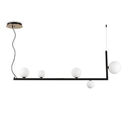 Foto van Ideal lux - birds - hanglamp - metaal - g9 - zwart