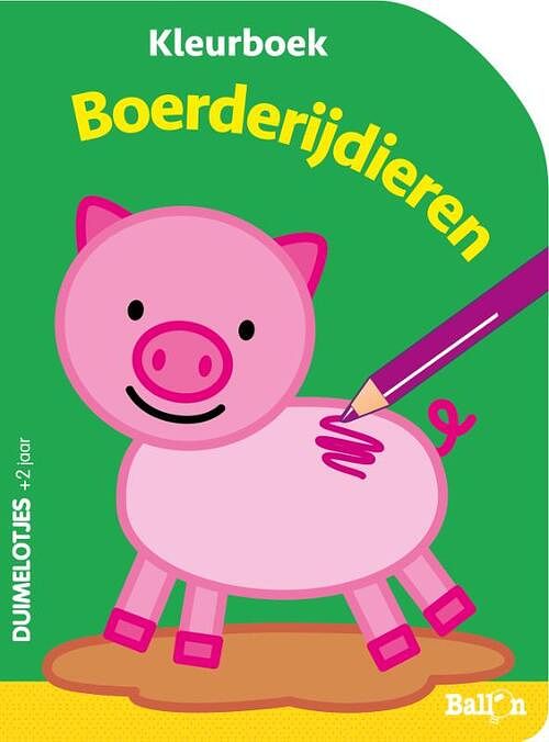 Foto van Kleurboek boerderijdieren - paperback (9789403214252)