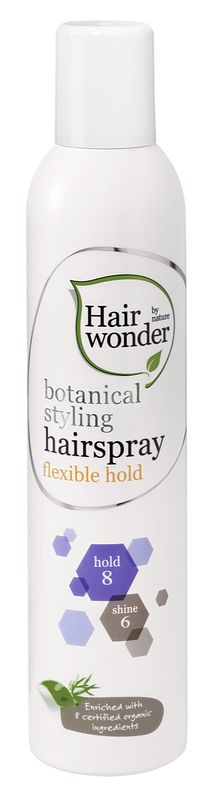 Foto van Hairwonder botanical styling flexible hold haarspray 300ml