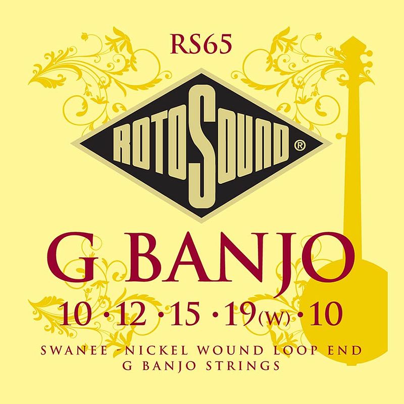 Foto van Rotosound rs65 snarenset voor g-banjo .010-.010