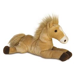 Foto van Aurora knuffel flopsie paard butterscotch bruin 30,5 cm