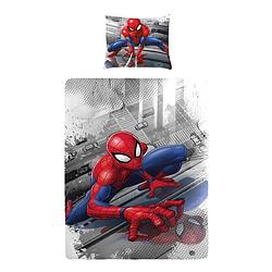 Foto van Dc comics spiderman dekbedovertrek - 100% katoen - 1-persoons (140x200 cm + 1 sloop) - 1 stuk (60x70 cm) - multi